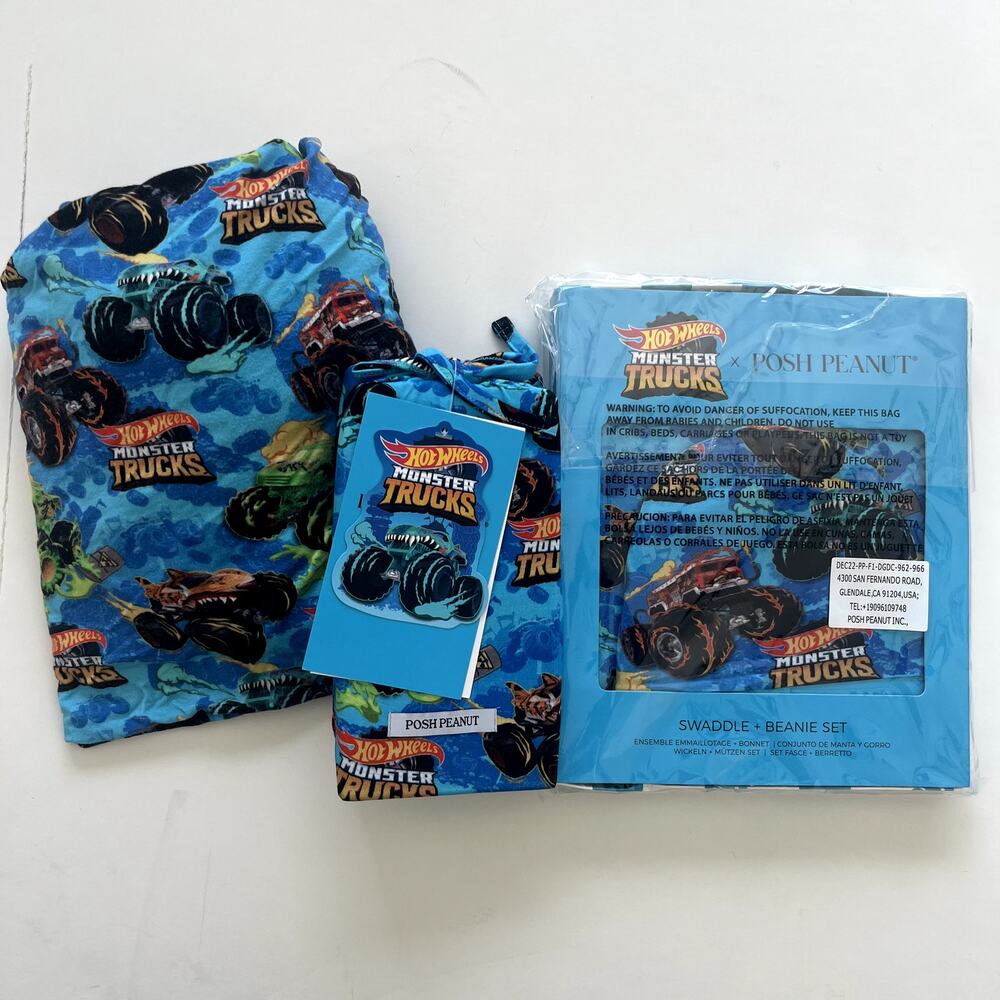 Posh Peanut Monster Trucks Nursery Bundle